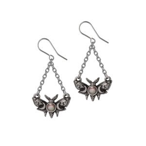 Pewter Luna Moth Earrings Actias luna Moon