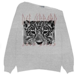 Def Leppard Sweatshirt Off the Shoulder Rock Top