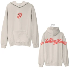 The Rolling Stones Hoodie Retro Logo Distressed