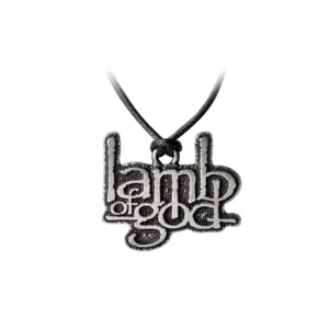 Lamb of God Throng Necklace Pewter Band Charm Rock Jewelry