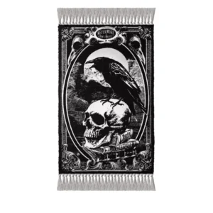 Alchemy Gothic Poe's The Raven Area Rug Hand