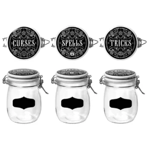 Wicked Spice Jars - Trinkets, spells, Curses, Tricks! Gothic Home Decor Witches