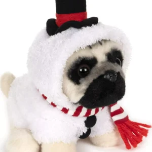 SNOWMAN DOUG THE PUG PLUSH / PLUSHIE PUG 5 inches SNOWPUG by Gund * Last one!