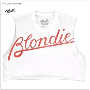 Blondie Crop Top Rock TShirt / 80's throwback Rock Tee Retro
