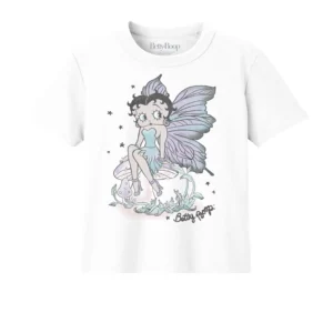 Betty Boop T-Shirt Magical Purple Fairy Crop Top Baby Tee