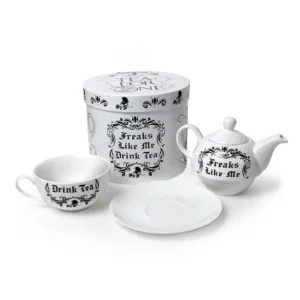 Freaks like me drink Tea - Tea For One / Tea Pot Set by Alchemy Gothic 1977