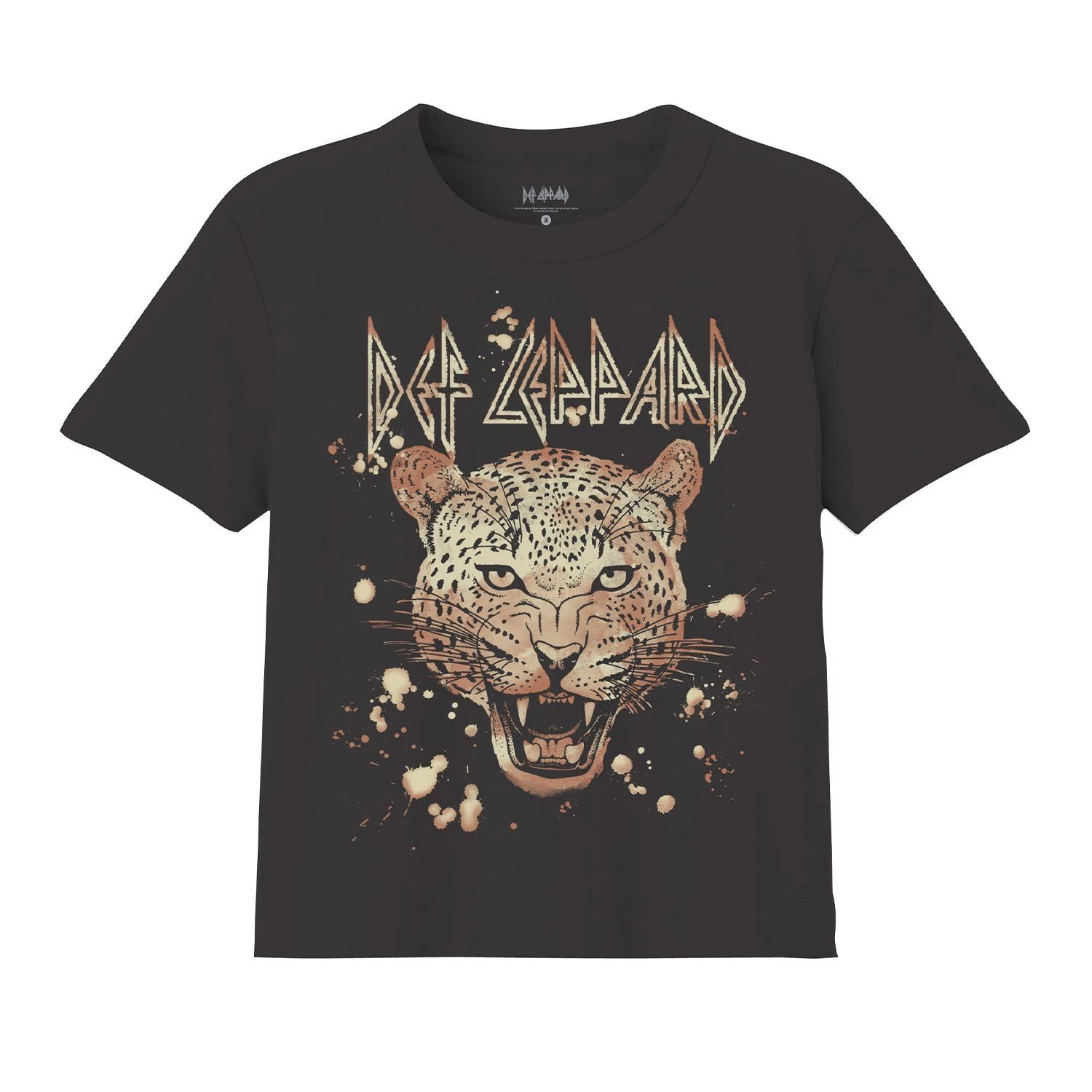 Def Leppard T-Shirt 80's 90's Bleach Rock Concert Crop Top