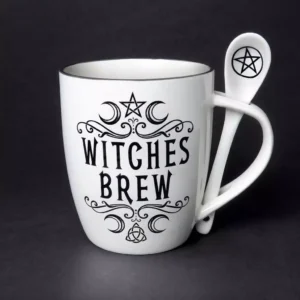 Witches Brew Tea Cup and Spoon Set by Alchemy Gothic 1977
