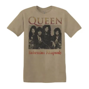 Bohemian Rhapsody Queen T-Shirt Freddy Mercury Rock Tee