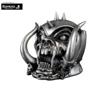 Motorhead Statue / Warpig Motorhead Collectible Skull by Alchemy Gothic 1977