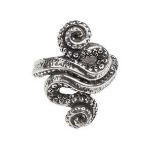 Unique Octopus Kraken RIng Pewter Sea Monster Ring