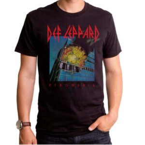 Def Leppard Pyromania T-Shirt 80's Rock Metal Throwback Tee