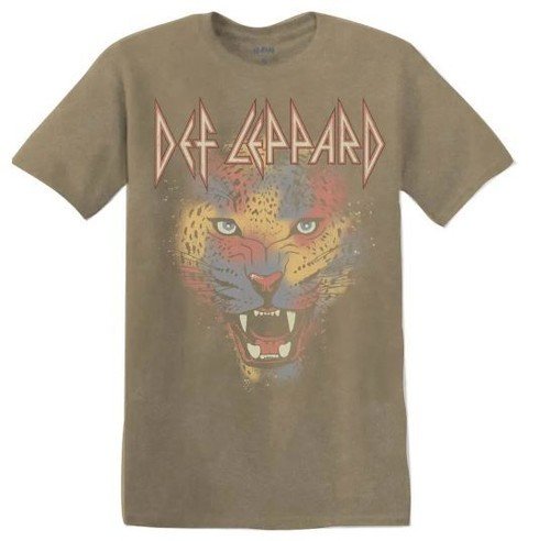Def Leppard T-Shirt / Leopard Art Pigment Dye Rock Tee