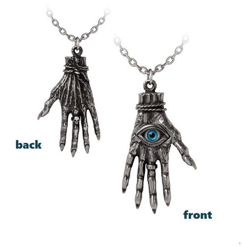 Eye Skull Pewter Mummy Hangman Necklace Pewter Pendant Necklace Pagan by Alchemy Gothic 1977