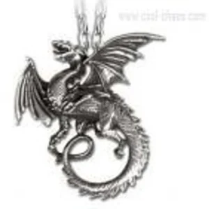 Pewter Dragon Necklace