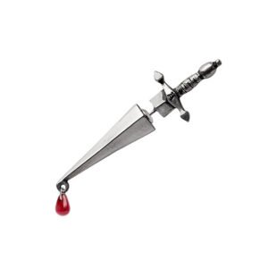 Ceasar's Dagger Crystal Red Stud Earring (single)