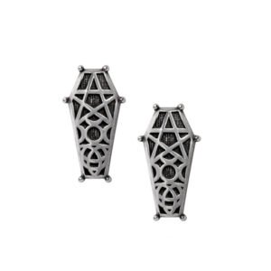 Hex Coffin Earrings