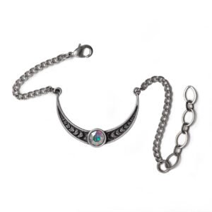 Ishtar Venus Moon Phases Crescent Moon Pewter Bracelet