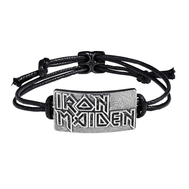 Pewter Iron Maiden Bracelet Rock Jewelry