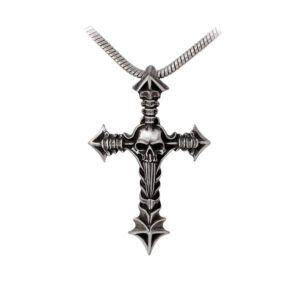 Heavy Metal Skull Cross Necklace