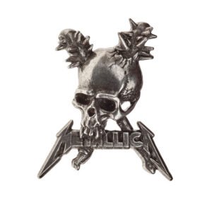 Pewter Metallica Hat Pin / Metallica Damage Pin Badge