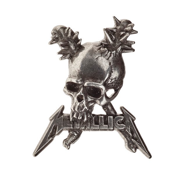 Pewter Metallica Hat Pin / Metallica Damage Pin Badge