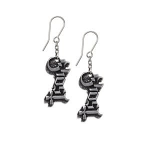 Pewter Ghost Ear Studs Earrings