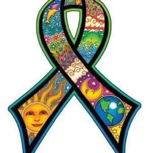 Earth Day Ribbon Sticker