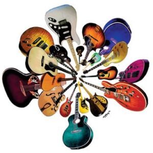 Prism Circle of Electric Guitars Stickers Dubois Art