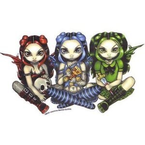 Voodoo Girls Gothic Fairy Sticker