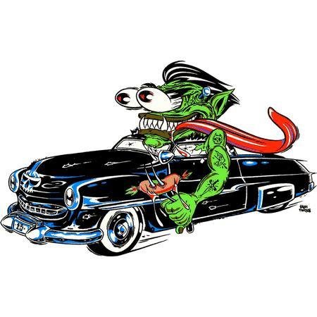 Weinermobile Hot Rod Monster Sticker