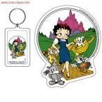 Betty Boop Wizard of Oz Keychain + Sticker Set