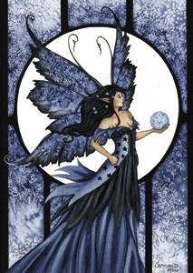 Amy Brown Fairy Art Postcard #2 Captured Moon Fairy