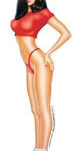 Sexy Pin-up Sweater Girl Sticker #7 Miss Ruby