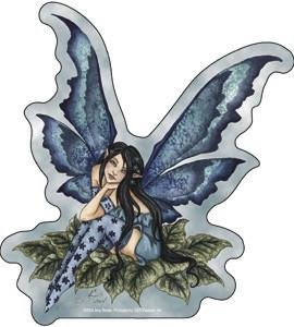 Teal Blue Fairy Sticker