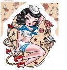 Retro Tattoo Pin-up Sailor Sticker