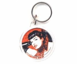 Sexy Gloves Bettie Page Pin-up Girl Keychain