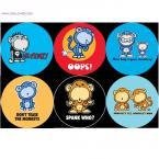 Monkey Buttons Collection-Set of Chimp/Monkee Buttons