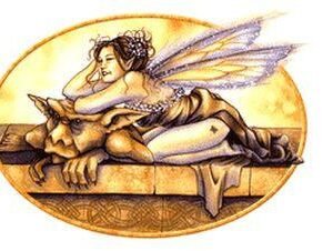 Fairy Tease Gargoyle Fairy Sticker