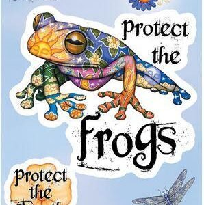 Protect the Frogs and Earth Stickers