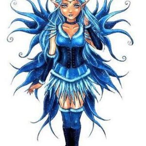 Blue Corset Fairy Sticker