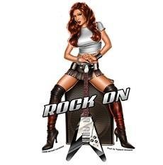Sexy Pin-up Girl Rocker Chick Sticker