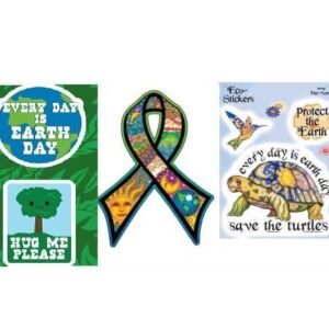 Whimsical Environmental Earth Stickers Gift Set