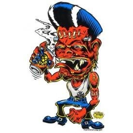 Hot Rod Art Drunk Monster Sticker