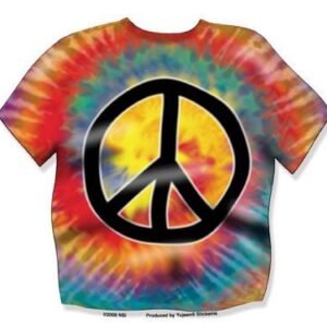 Rainbow Tie Dye Peace Sticker