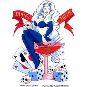 Man's Ruin Tattoo Art Sexy Pin-up Girl Sticker