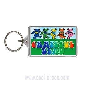 Rainbow Dancing Bears Keychain
