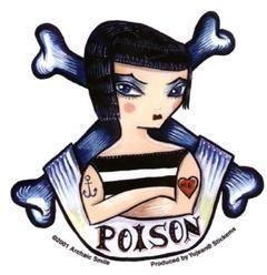 Gothic Girl Poison Sticker