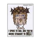 angry jesus Sticker