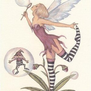 Amy Brown Fairy Art Postcard #8 Bubble Blunder Elf